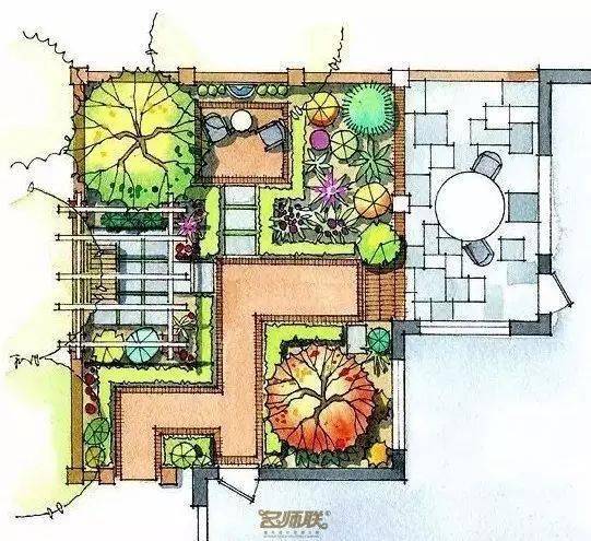 100款園林庭院景觀設計平面效果圖，總有一款是你喜歡的
